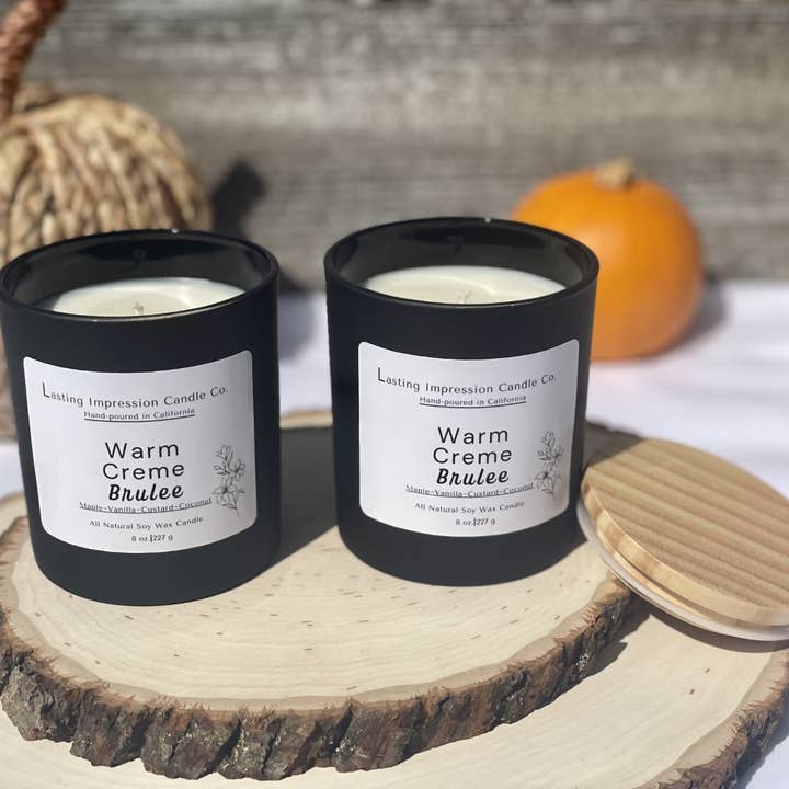 Warmer Duft nach Creme Brulee | Kerze aus reinem Soja für den Großhandel von Lasting Impression Candle Co