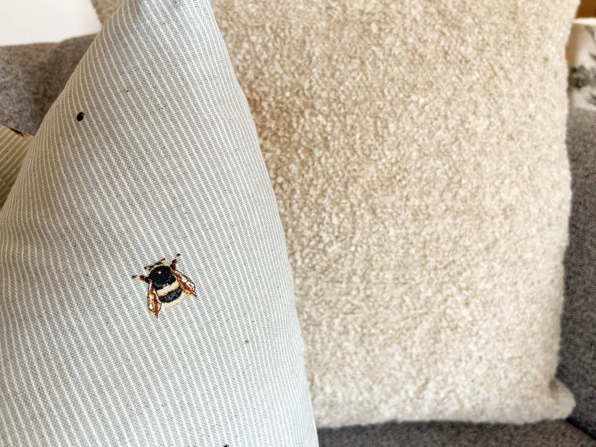 Miliva Home Store - Wholesale Throw Pillow Cover - Beige Boucle Throw Pillow - Soft Cream Boho Cushion1