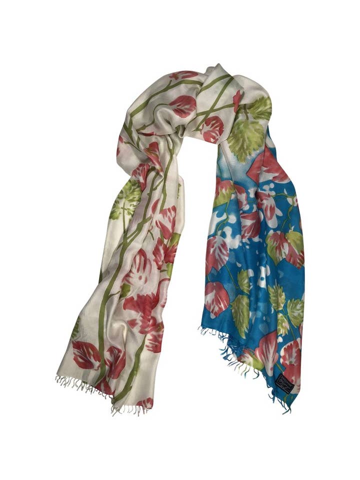 Foliage Silk for wholesale by Cashmere Wrappings