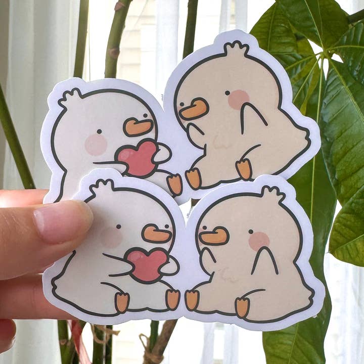 iristocat - Wholesale Sticker - Duck Couple Waterproof Vinyl Sticker0