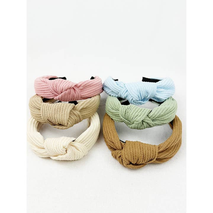 MIX COLOR All Year Long Waffle Knot Headband for wholesale on Faire1