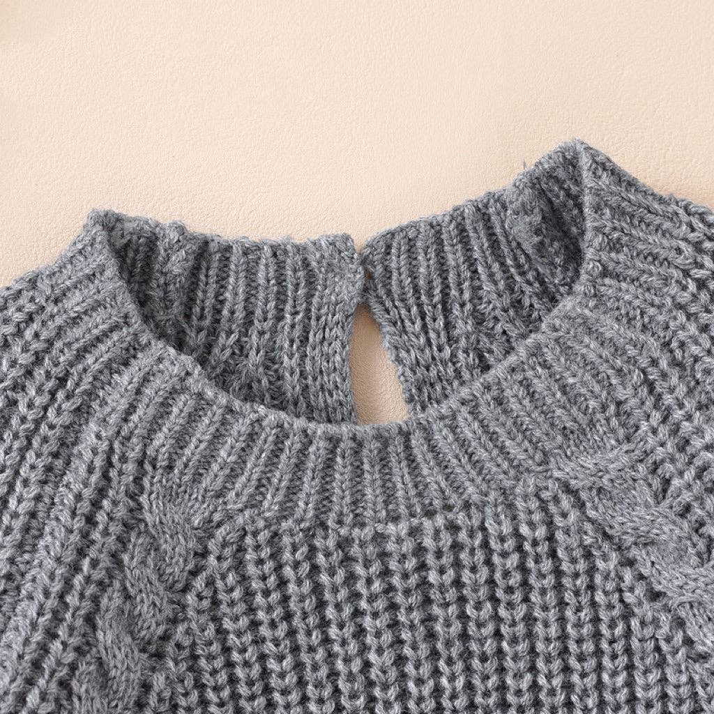 MyKids-USA® - Wholesale Bodysuit (Non-Footed) - Baby - Baby Solid Color Long Sleeve Knitted Woolen bodysuit4