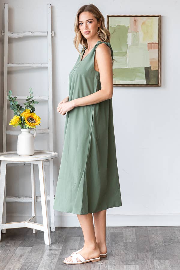 miroh - Wholesale Dress - Women's - KNOT DRESS MIDI DRESS 11