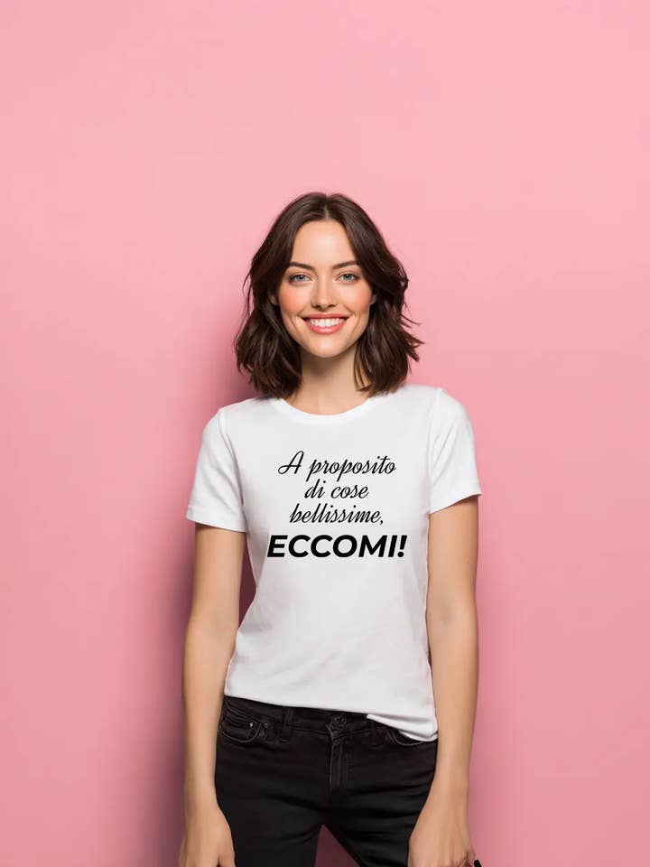 RANPOLLO MILANO - Wholesale Screen Printed T-Shirt - Women's - Here I am1