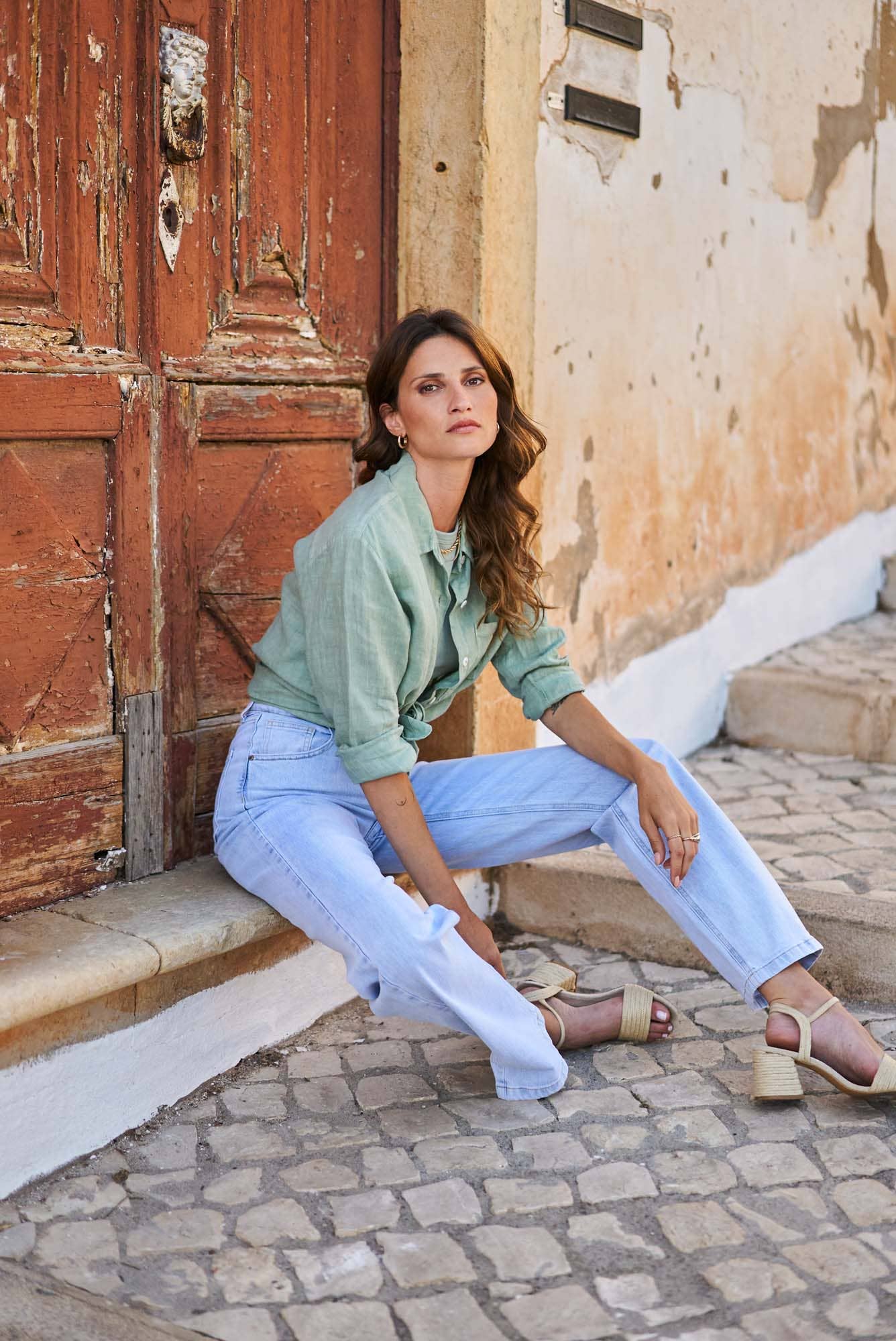 Oraije Paris - Vendita all'ingrosso Jeans - Donna - Jeans Barbara a gamba larga29