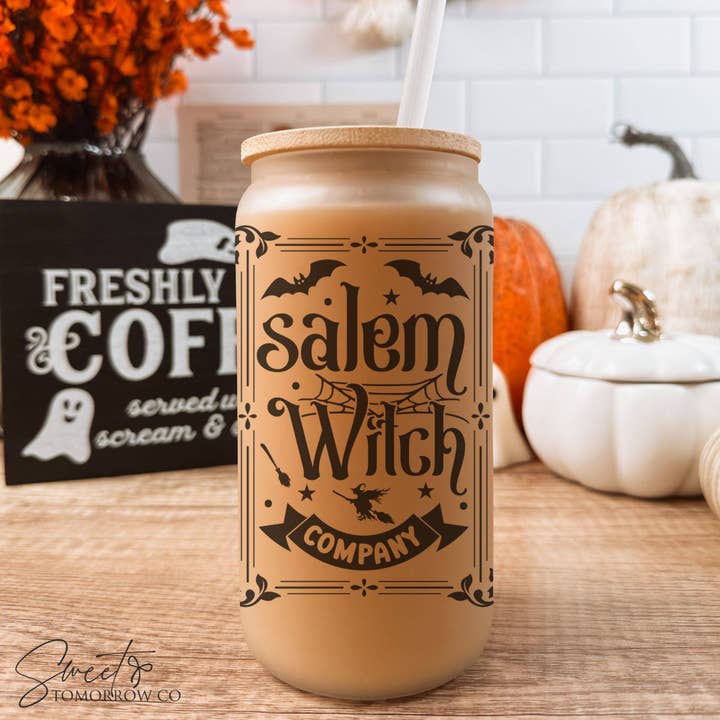 Cataleya Designs Studio LLC - Wholesale Drinking Glass/Cup - Salem Witch Company Halloween Glass Spooky Season Tumbler6