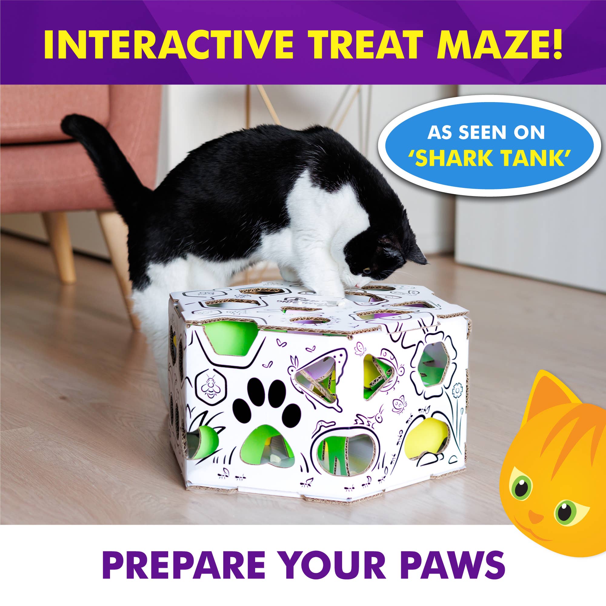 Cat Amazing - Wholesale Pet Toy - Cat - HEX Interactive Cat Toy and Puzzle Feeder1