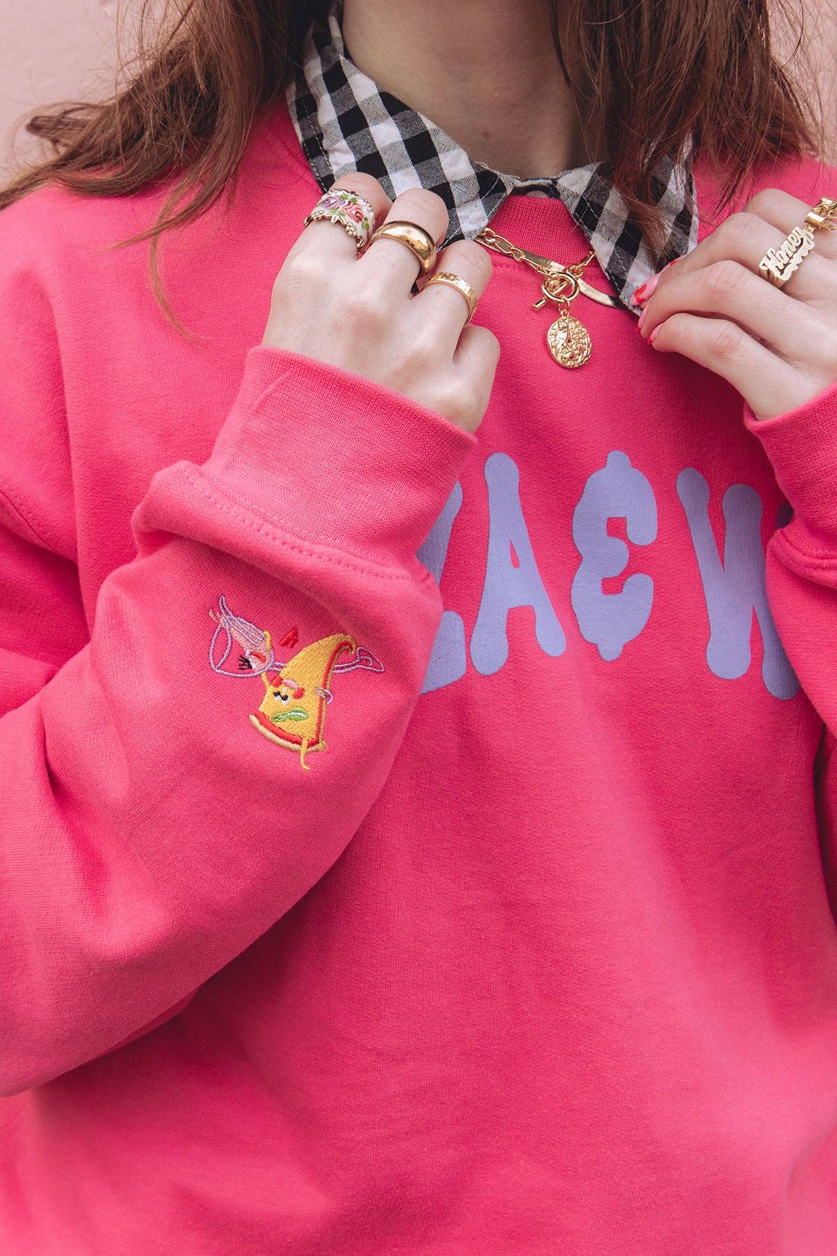 Limpet Store - Vente Sweat-shirt à imprimés – femme - Sweatshirt oversize La pizza et le vin7