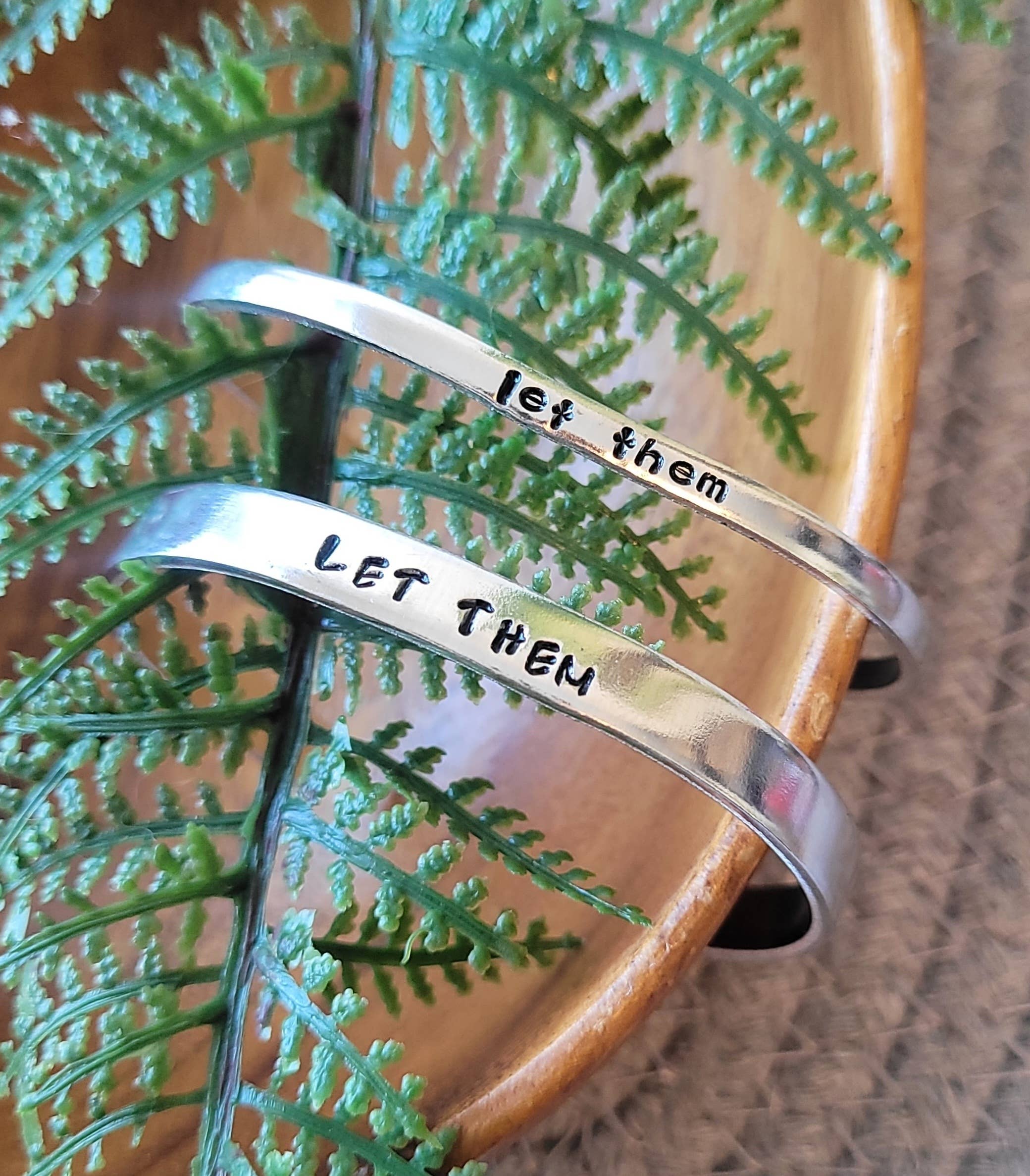 Jangles by Jan - Wholesale Cuff Bracelet - Let them cuff, Hand stamped aluminum 2