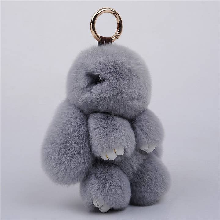 FurDecoration - Wholesale Keychain - Women's - Rex Rabbit Fur Adorable Rabbit Doll Bag Charm Keychain7