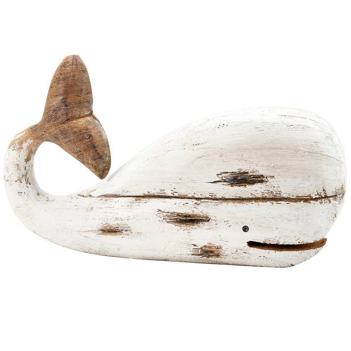 Primitives by Kathy - Wholesale Decorative Figurine - White Whale Sitter