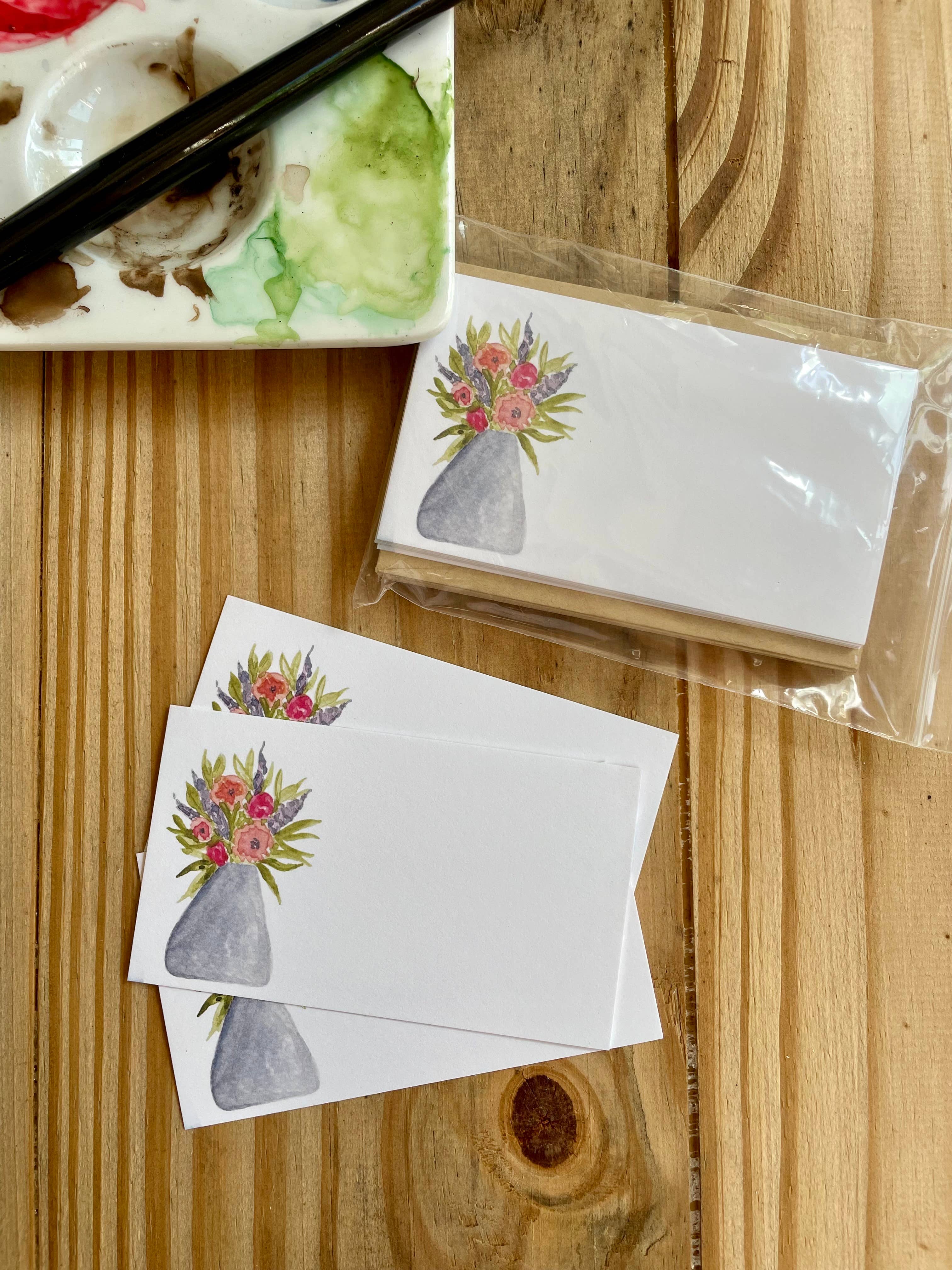 Mini Messages Studio - Wholesale Stationery/Notecard Set - Tiny Flowers Mini Messages Set 0