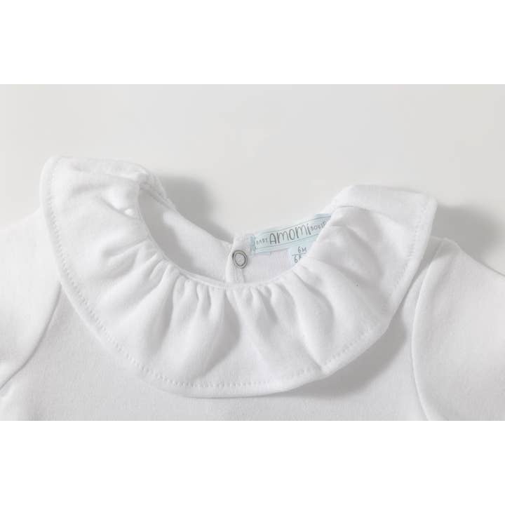Newness Kids - Wholesale Bodysuit (non-footed) – Baby - Summer baby bodysuit new born ruffle neck cotton A715202
