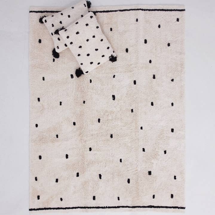 Oh Happy Home - Wholesale Area rug - Going Dotty Black Rug1