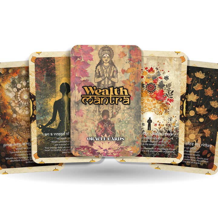 Reichtums-Mantra Fülle-Orakel-Deck – 22 Wohlstandskarten für den Großhandel von Ibiza Tarot USA