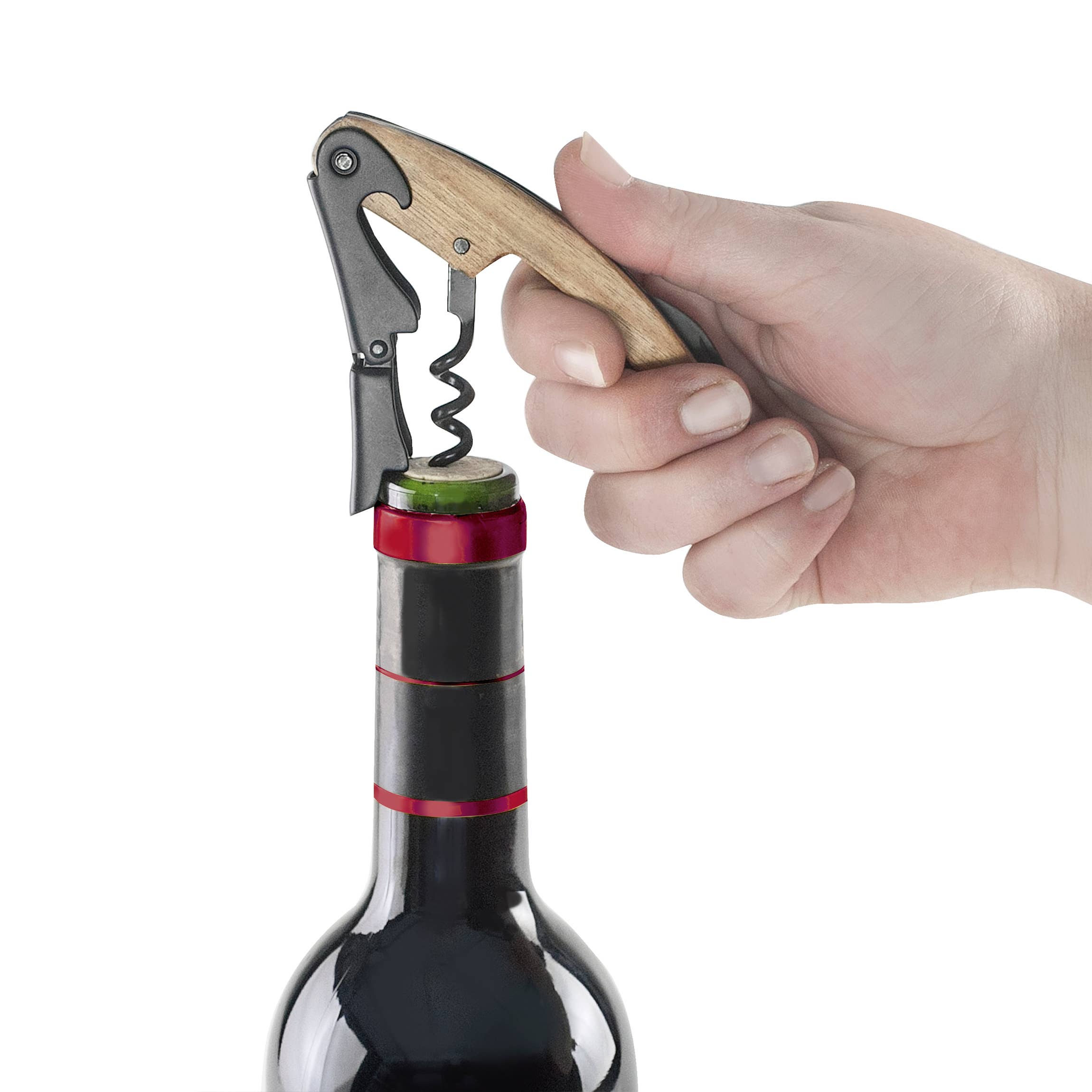 LACOR MENAJE PROFESIONAL S.L. - Wholesale Bottle/Wine Opener - Double Lever Wood Corkscrew4