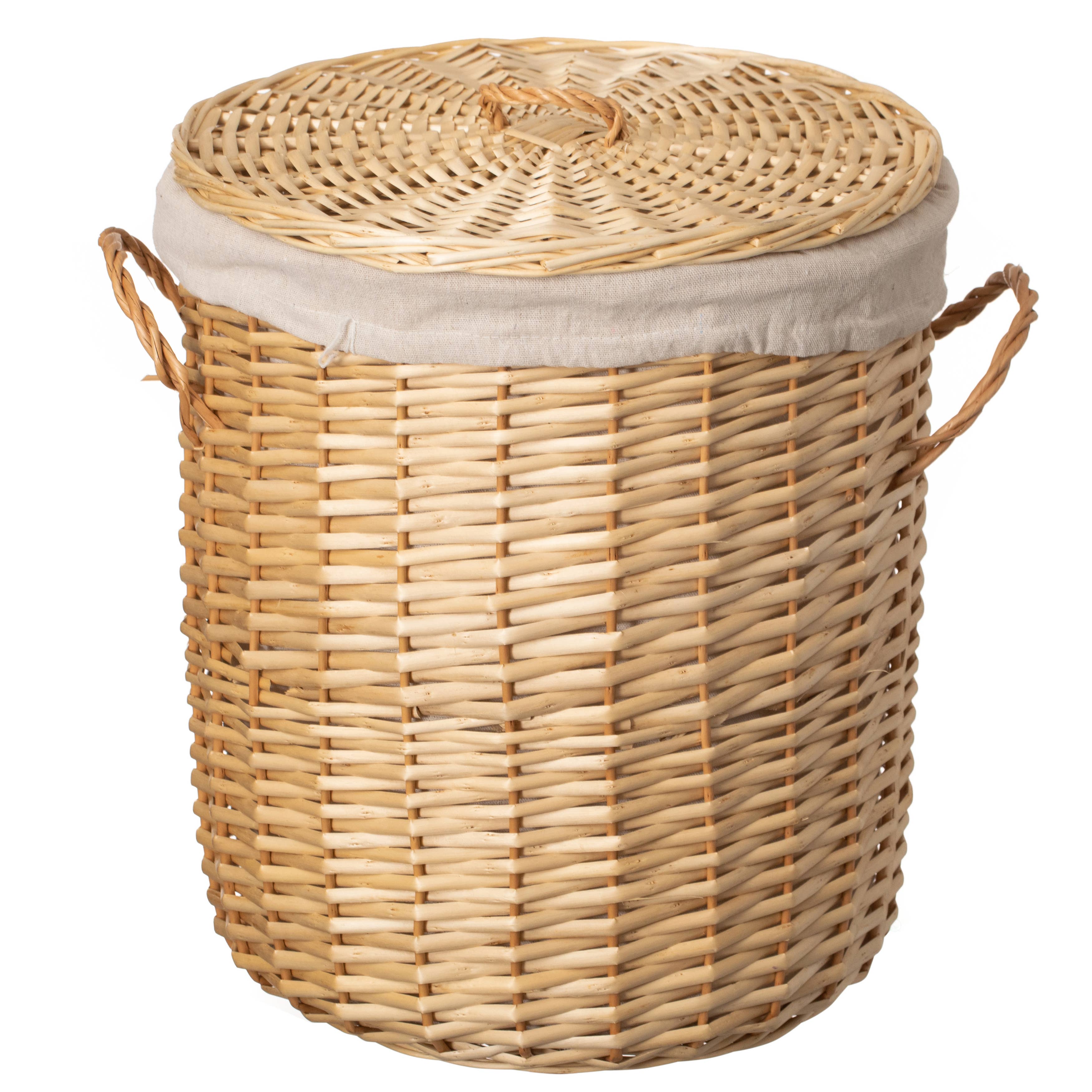 Quickway Imports – wholesale Laundry basket – Willow Wicker Laundry Basket with Lid and Side Handles6