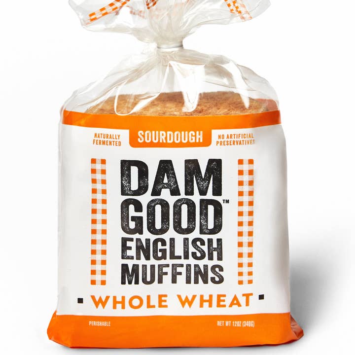 Dam GoodĀ® English Muffins - Wholesale Bread/Tortilla - 'Whole Wheat' Sourdough English Muffins8