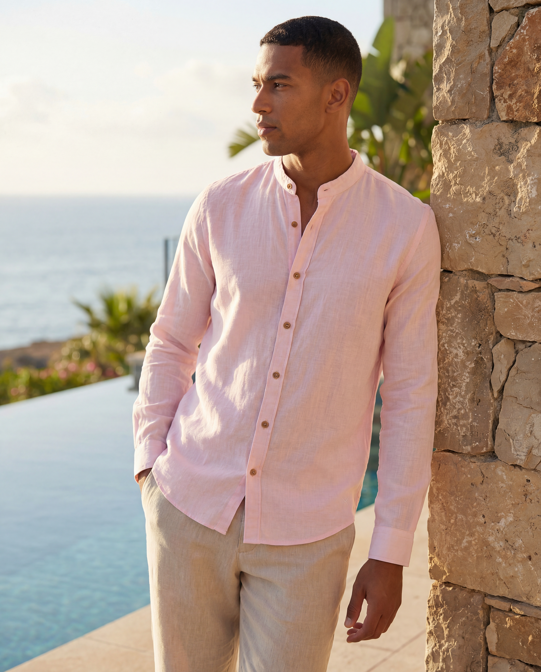 Cotton Natural - Wholesale Buttoned-down shirt – Men's - Luigi Shirt8