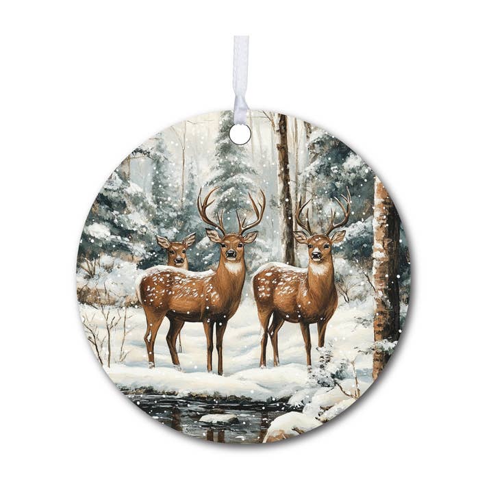 Deer Christmas Ornament 2025 | Holiday Home Decor for wholesale by LifeSong Milestones