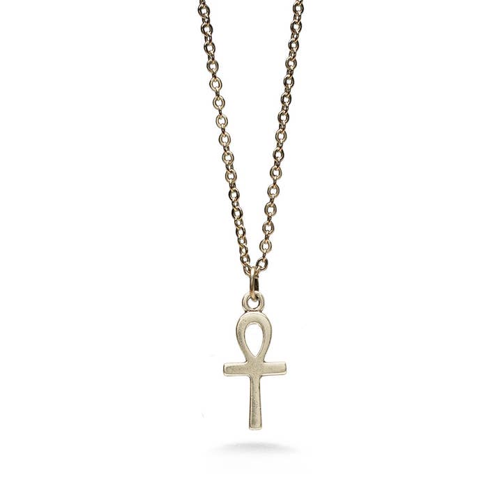 Ciondolo Ankh Egiziano 18" - Argento Anticato per la vendita all'ingrosso da parte di Discoveries, Inc.