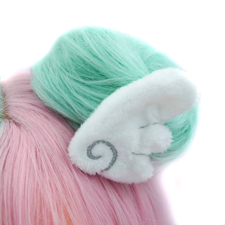Kawaii Hair Candy – Großhandel Haarclip – Damen – Kawaii Haarspangen aus Plüsch mit Engelsflügeln3
