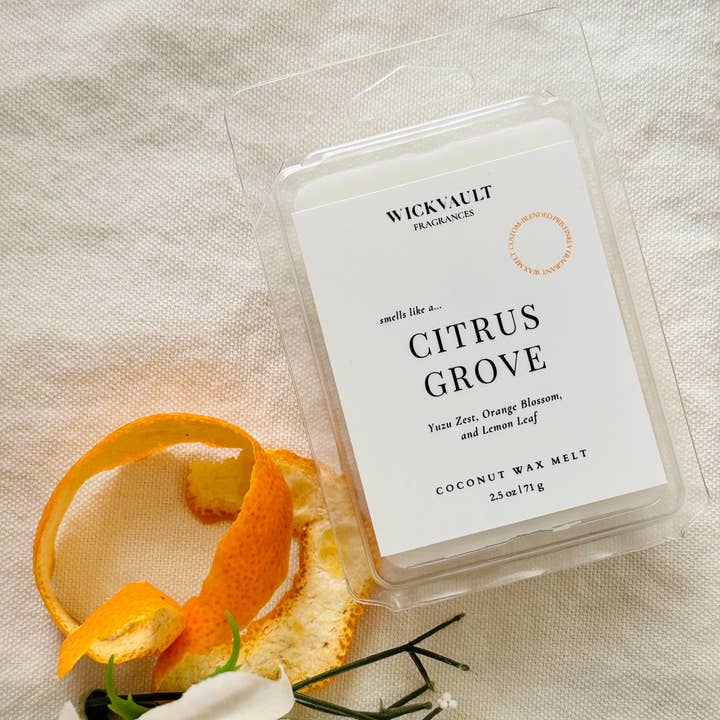Citrus Grove - Botanical Coconut Soy Wax Melt for wholesale by Wick Vault Fragrances
