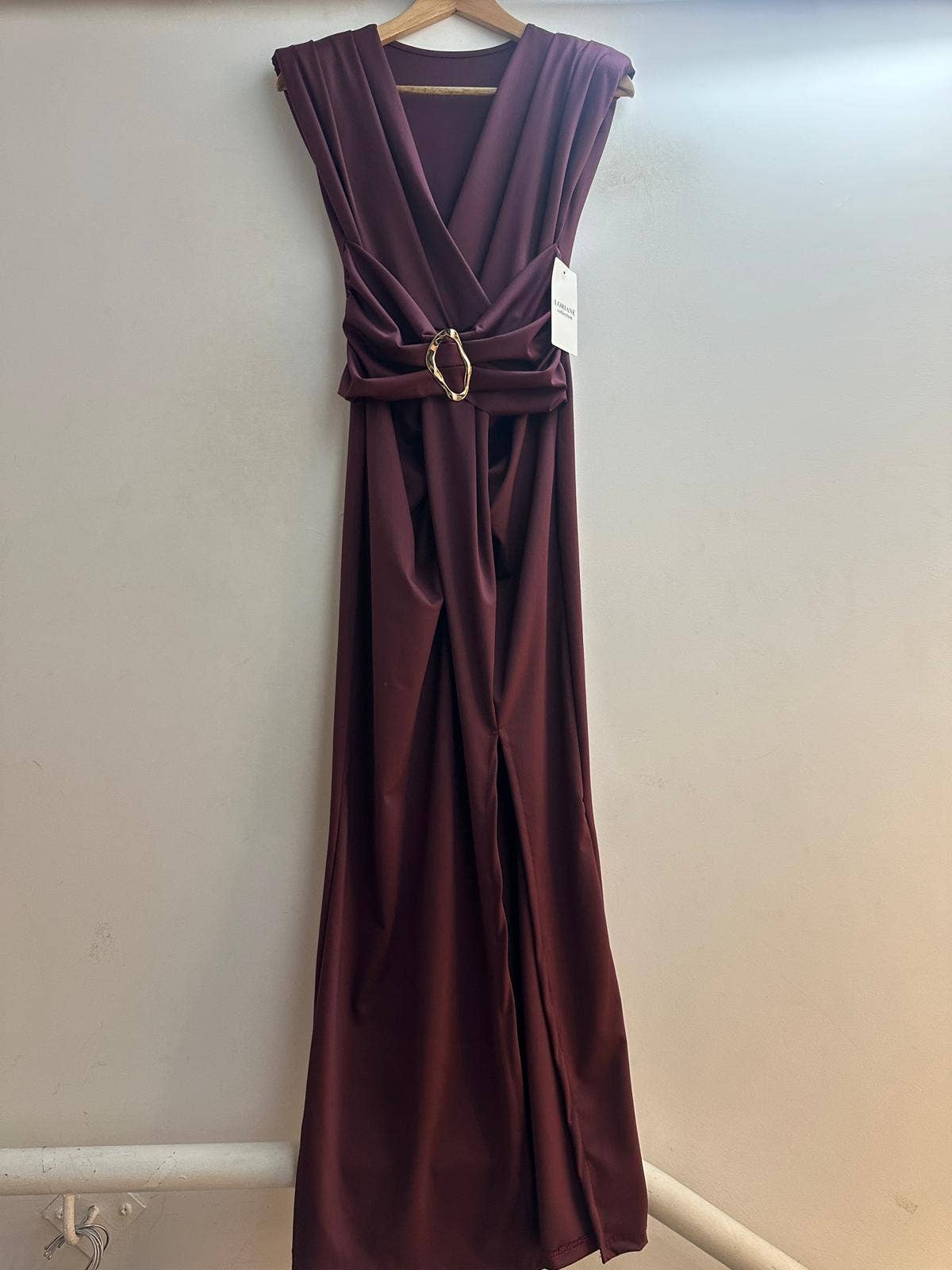 LORIANE - Wholesale Dress - Women's - 7336/61123 Long plain dress1