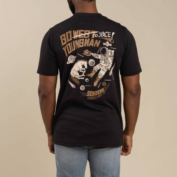 Sendero Provisions Company - Wholesale Screen Printed T-Shirt - Unisex - To Space T-Shirt
