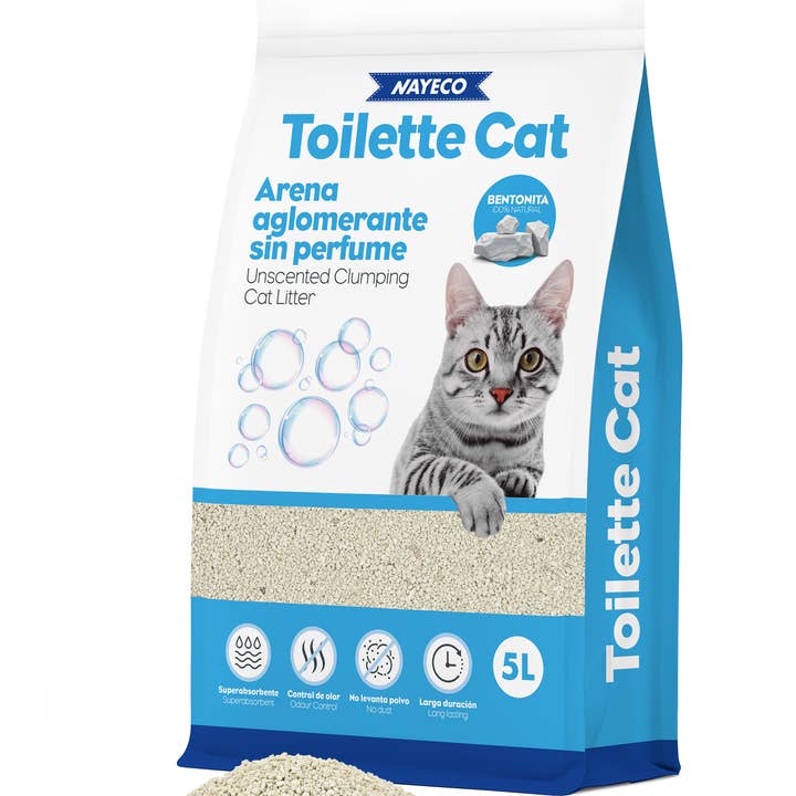 Unscented Bentonite Cat Litter for wholesale by Nayeco