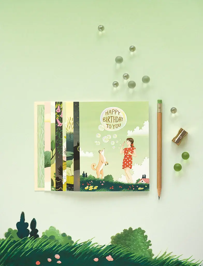 JooJoo Paper - Wholesale Birthday Card - Bubbles Birthday Greeting Card1