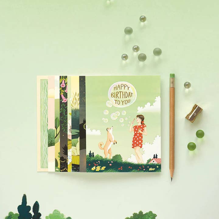 JooJoo Paper - Wholesale Birthday Card - Bubbles Birthday Greeting Card1