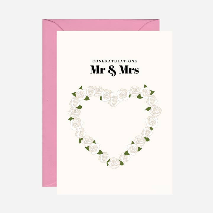 Cartão Rosas de Casamento por atacado de Pearl Ivy