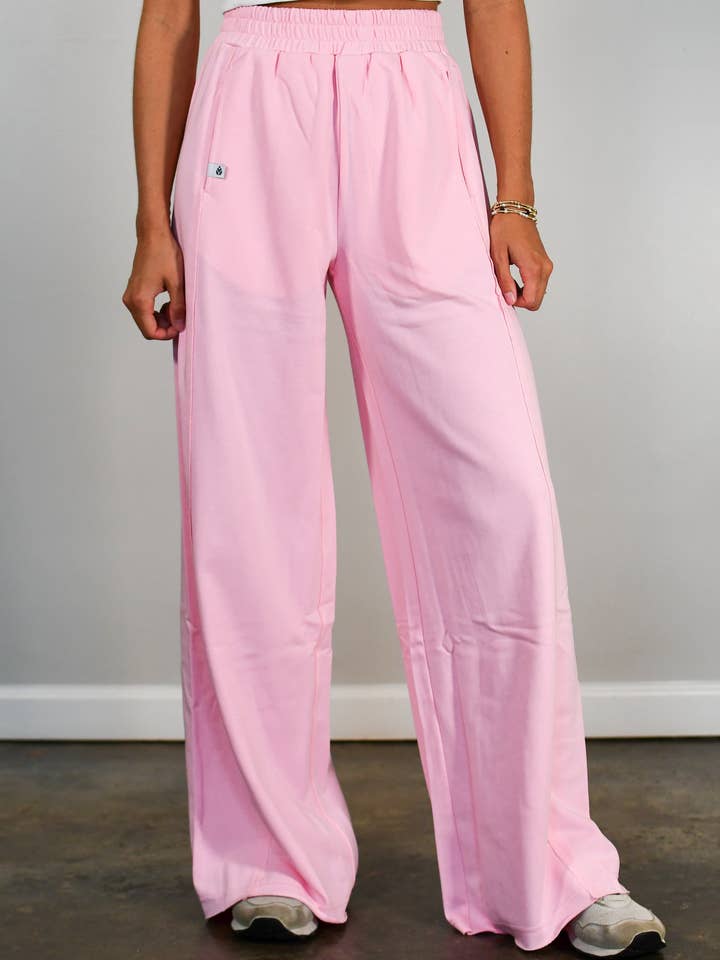TooLooLah - Wholesale Lounge Sweatpants/Joggers - Women's - Sunset Studio Joggers - Pink3