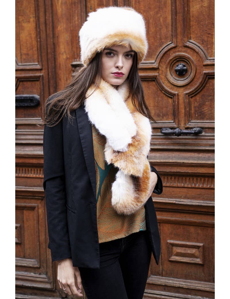 ALINE – wholesale Scarf – Women's – Very Soft Faux Fur Albane Scarf2