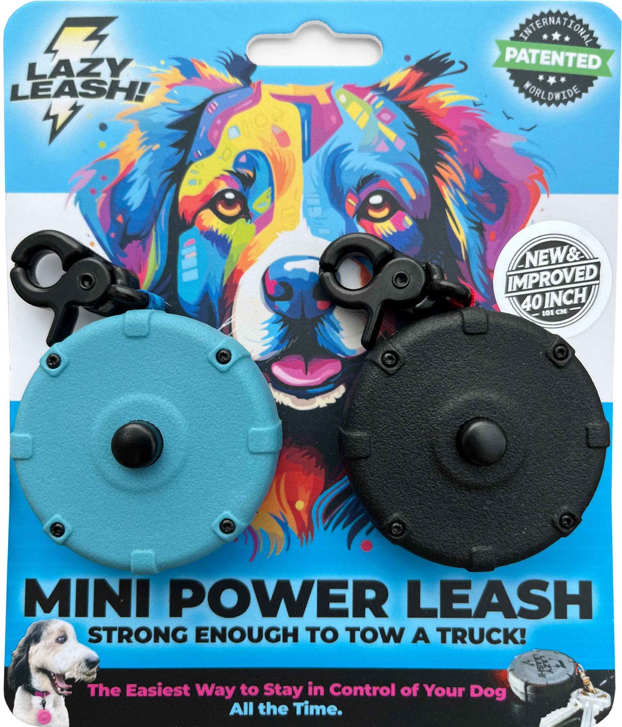 Lazy Leash! – Engroshandel Hundesnor - Hund – Ny og forbedret Lazy Leash! Sikker og nem 2pc strømpakkemix  8