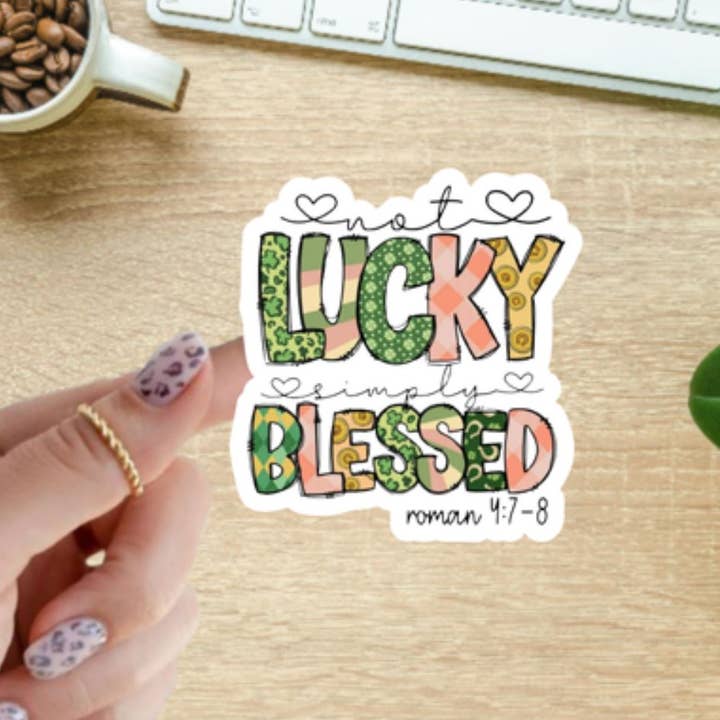 Blu Butterfly Stickers - Wholesale Sticker - St Patrick's Day Stickers, Spring2