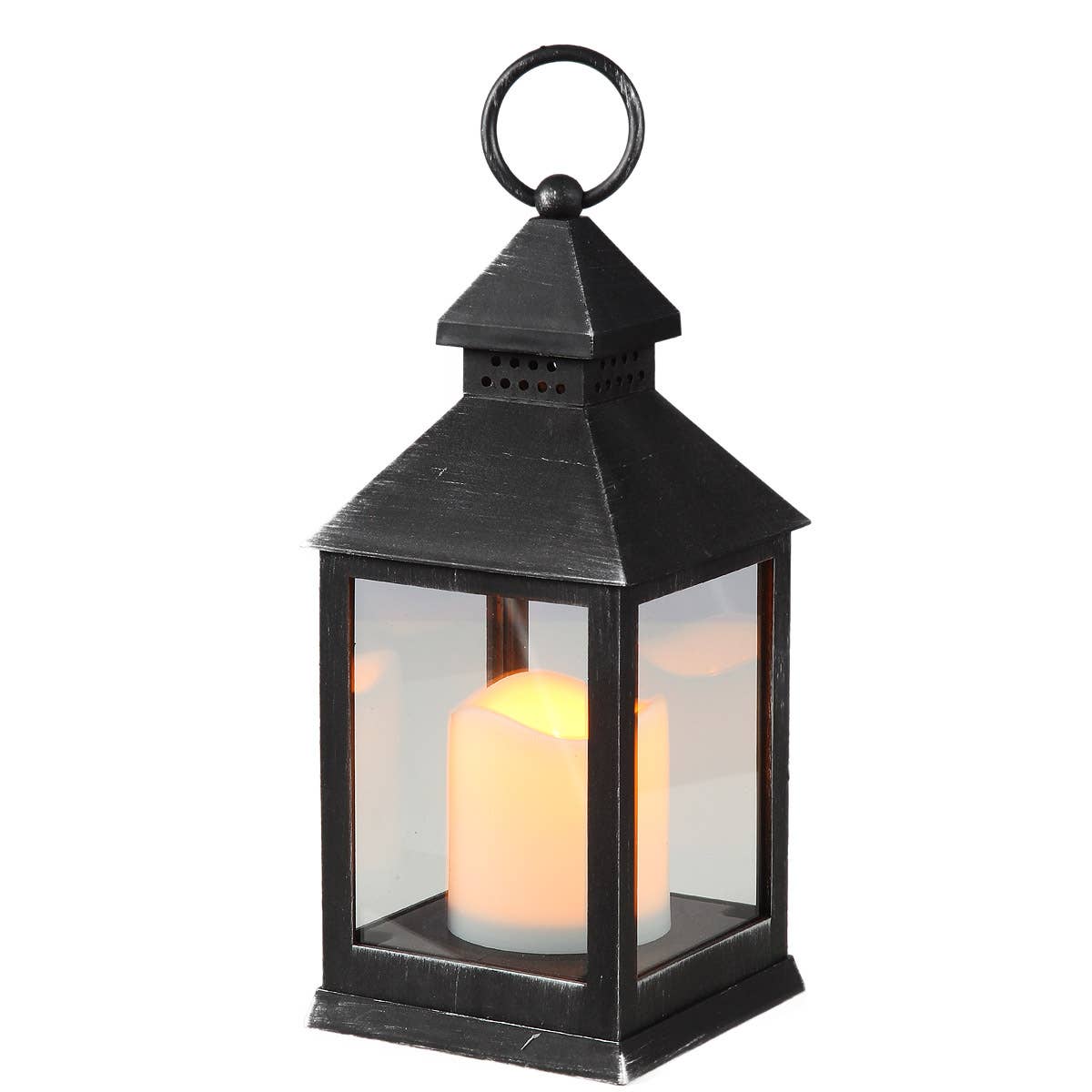 Ambiente Haus - Wholesale Lantern - Antique black lantern 24 cm including LED candle0