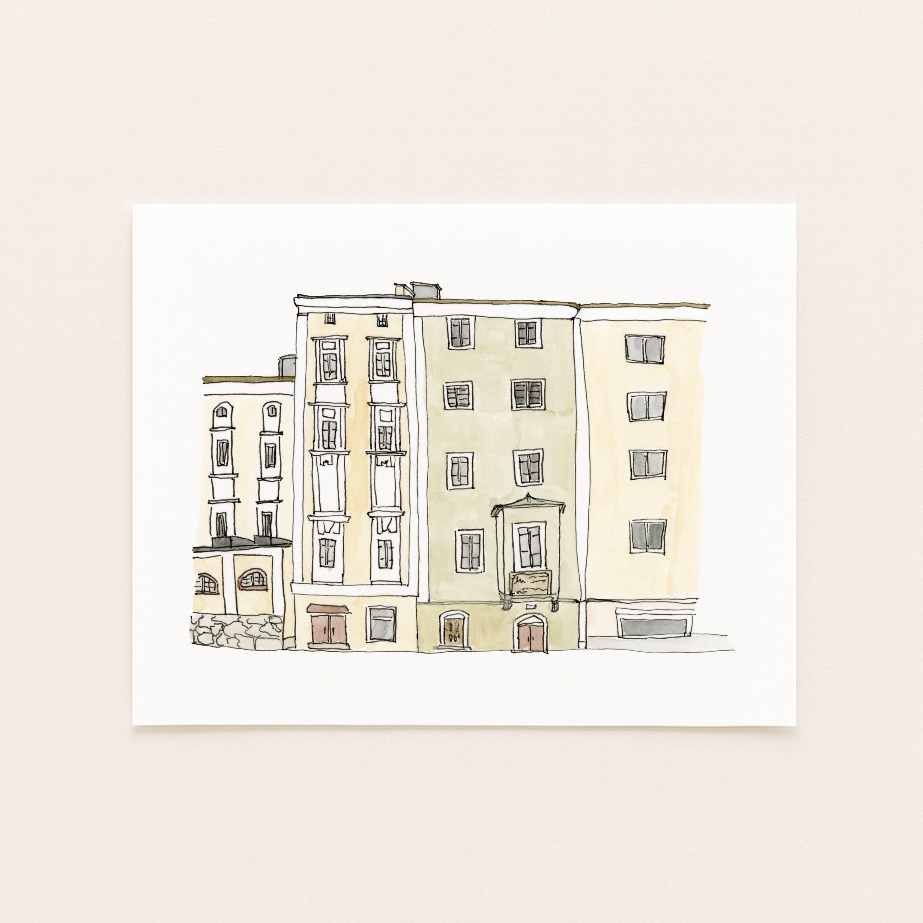 Sarah Wormann Art - Wholesale Art Print - Salzburg, Austria Buildings - Europe Travel Art Print0