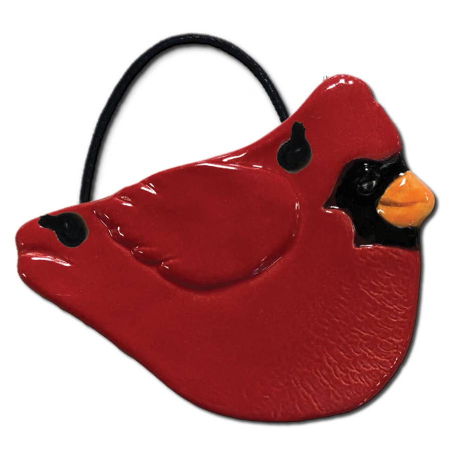 August Ceramics - Wholesale Ornament - Ceramic Bird Ornament: Cardinal1