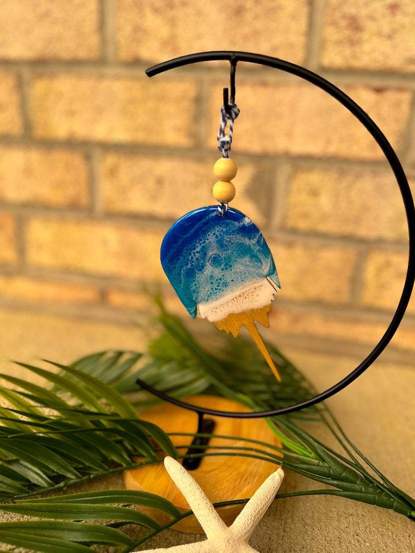 NMinnick Designs - Wholesale Ornament - Horseshoe Crab Ocean Resin Ornament3