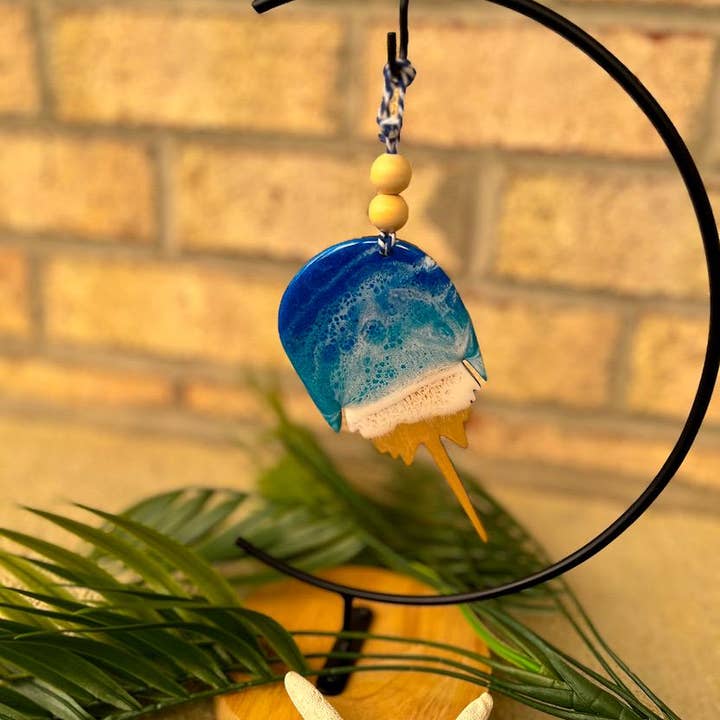 NMinnick Designs - Wholesale Ornament - Horseshoe Crab Ocean Resin Ornament3