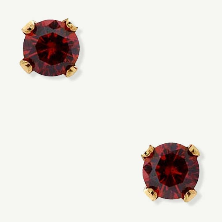 Iris Birthstone Gold Filled Stud Earrings for wholesale by LucyKitty Jewelry