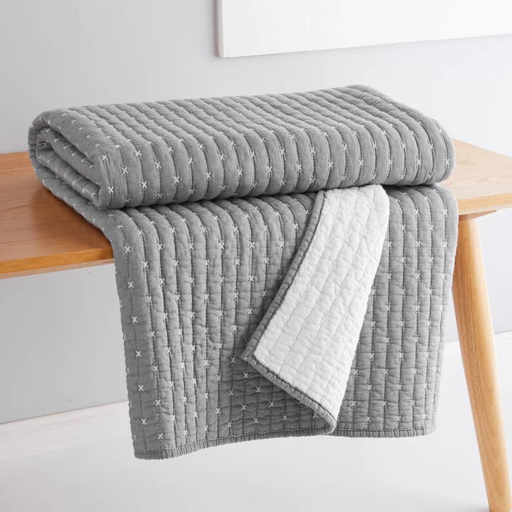 Levtex Home - Wholesale Throw blanket - Cross Stitch Quilted Throw63