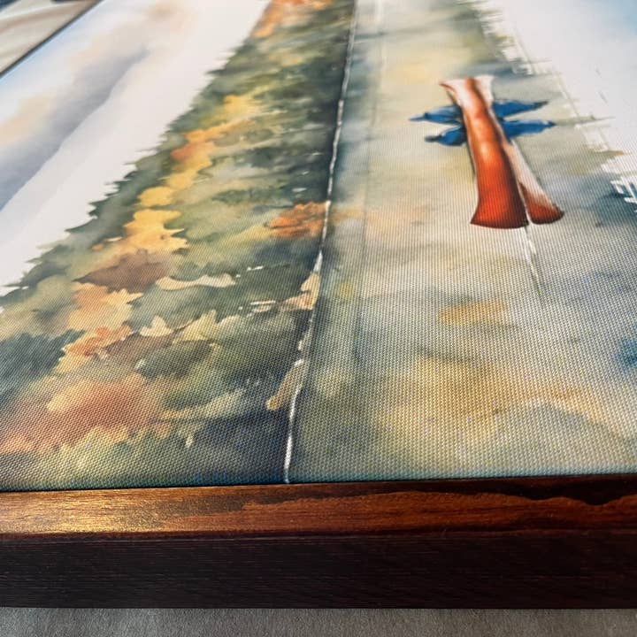 August Print Shop - Vente Affiche d'art - Père et fils en canoë2