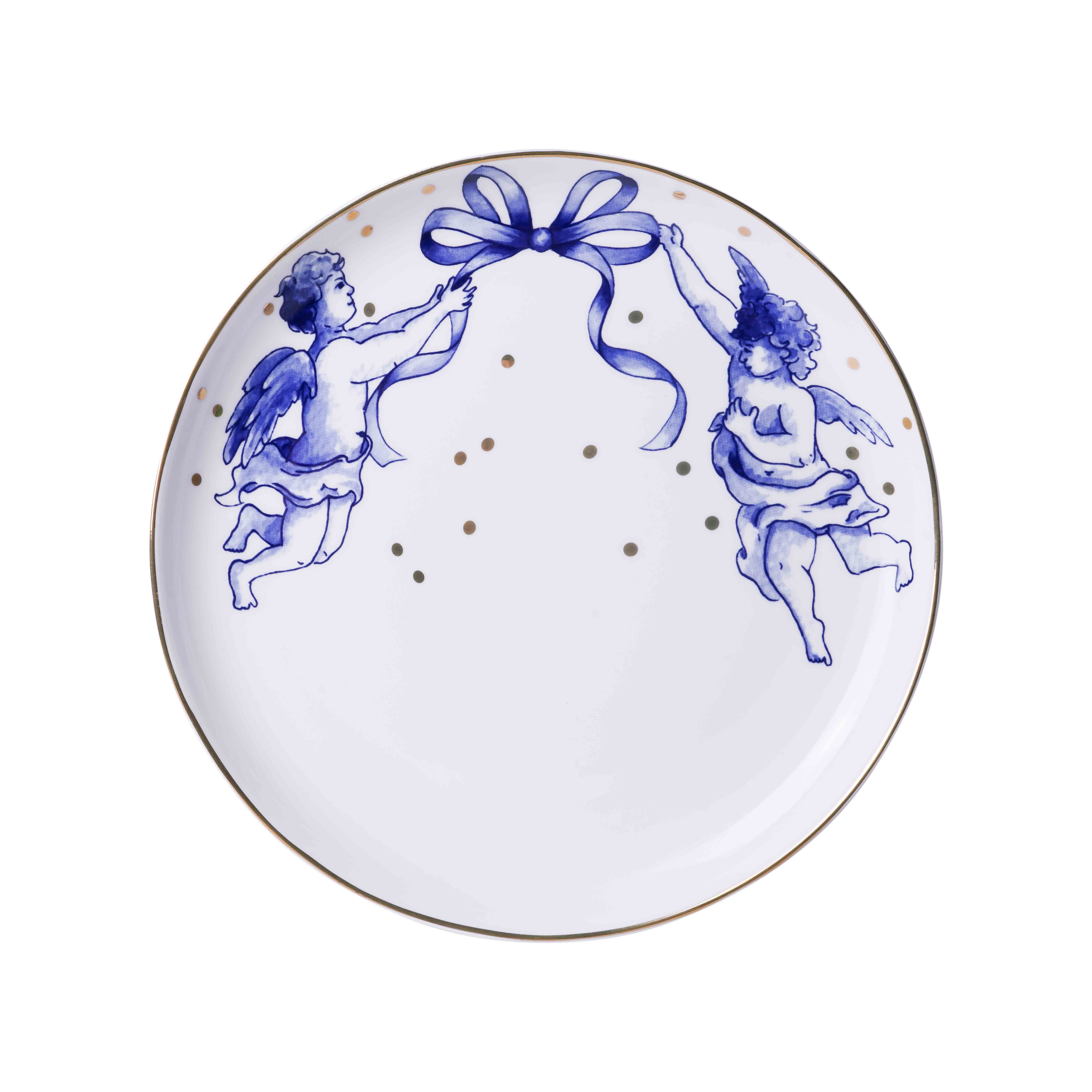 Heinen Delfts Blauw - Wholesale Dinner Plate - Breakfast plate angel 21 cm