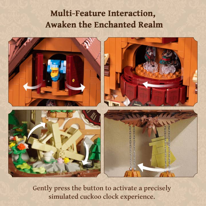 Pantasy/Puremind - Wholesale DIY Craft Kit - Retro Collection - Cuckoo Clock3