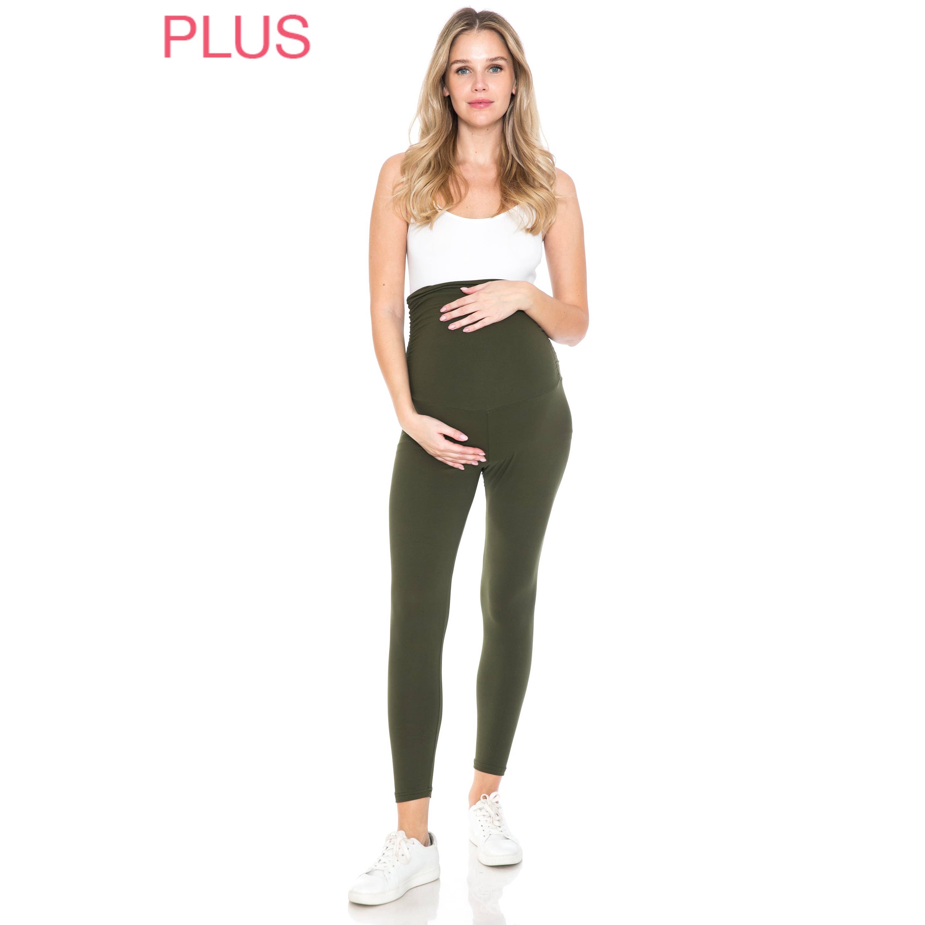 Leggings Depot - Vendita all'ingrosso Pantaloni - Premaman - Leggings premaman Plus Size morbidi e solidi18