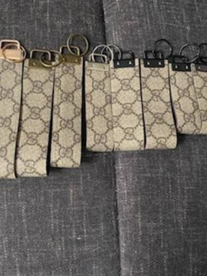 Classic Monogram - Up-Cycled Key Chain for wholesale by Contagious Couture