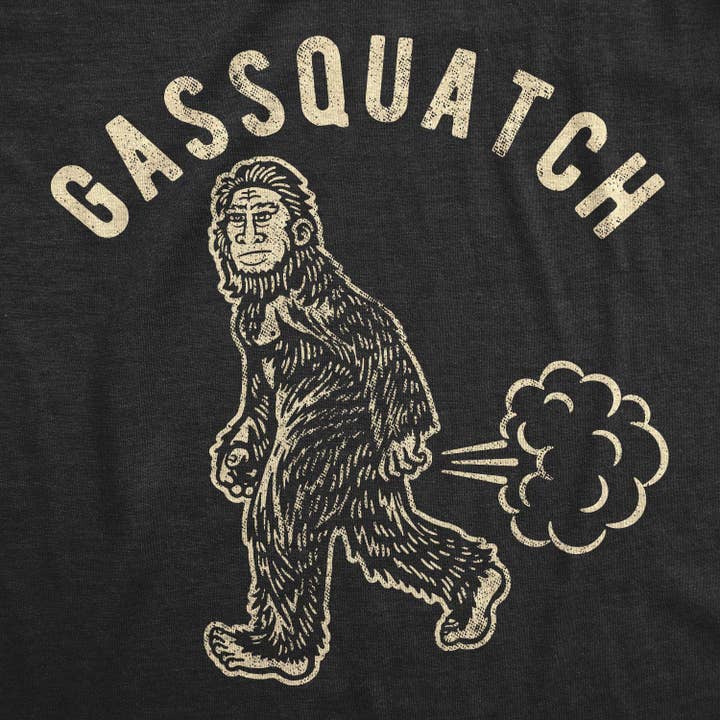 Gassquatch Funny Mens Bigfoot Sassquatch T Shirt Toilet for wholesale by Crazy Dog T-Shirts